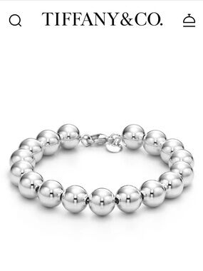 Tiffany & Co. Silver Bead Pearl Bracelet